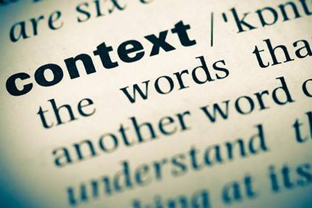 image of a dictionary zoomed in on the word context